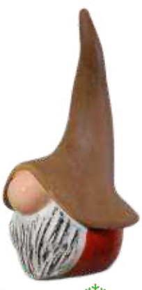 7 Inch Round Gnome | 4/case