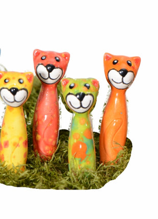 3" Mini Colorful Cat Potsticker | 25/case