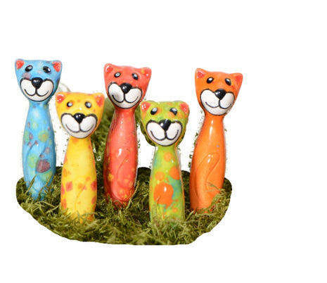 3" Mini Colorful Cat Potsticker | 25/case