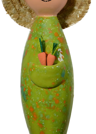 12" Gardeners with Straw Hats | 2/case