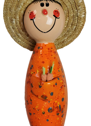 12" Gardeners with Straw Hats | 2/case