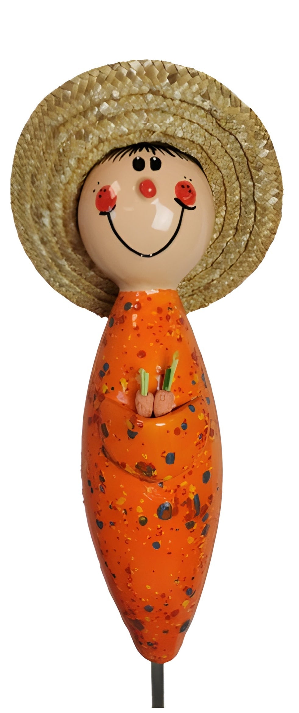 12" Gardeners with Straw Hats | 2/case