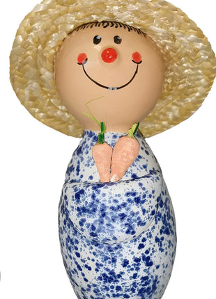 7" Gardeners with Straw Hats | 4/case