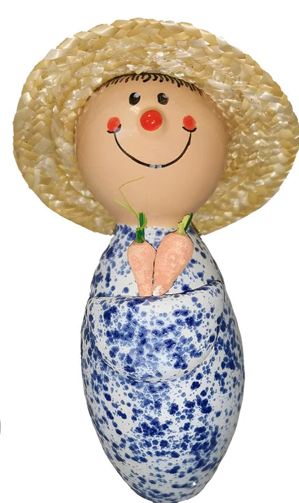 7" Gardeners with Straw Hats | 4/case