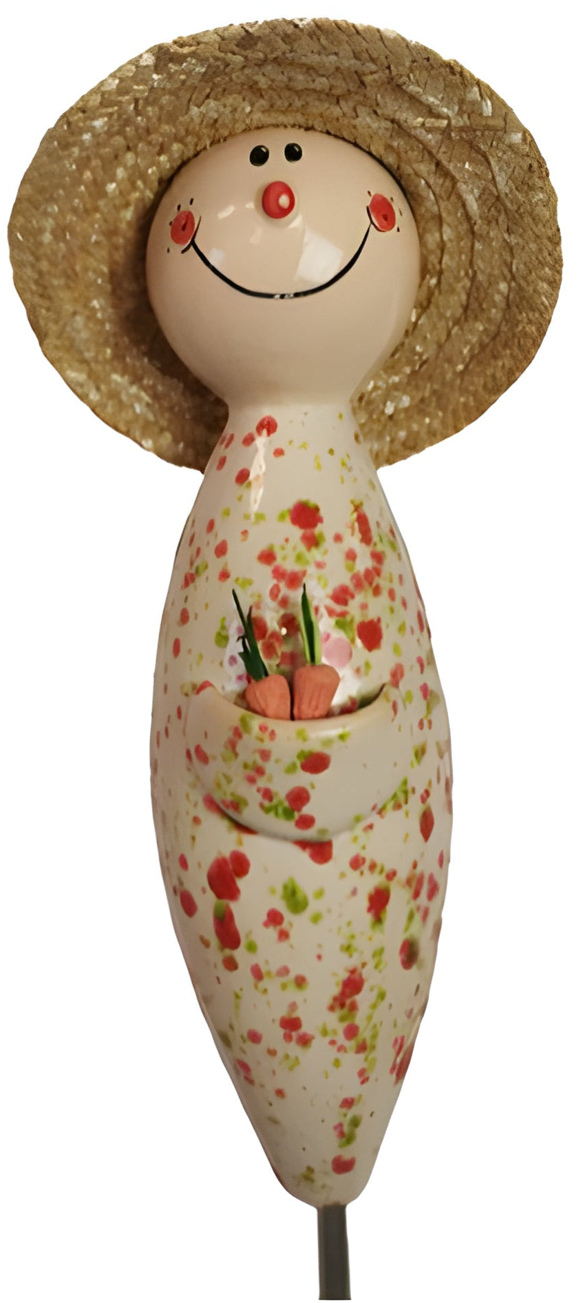 12" Gardeners with Straw Hats | 2/case